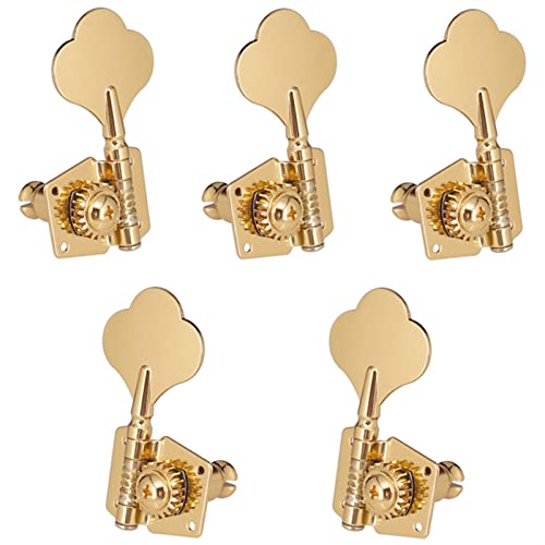 1 Satz Von 5 Stücke Gold Öffnen 5 Saiten Bassgitarre Tuning Pegs Tuner Machine Köpfe Stimmwirbel Mechaniken (Color : 4)