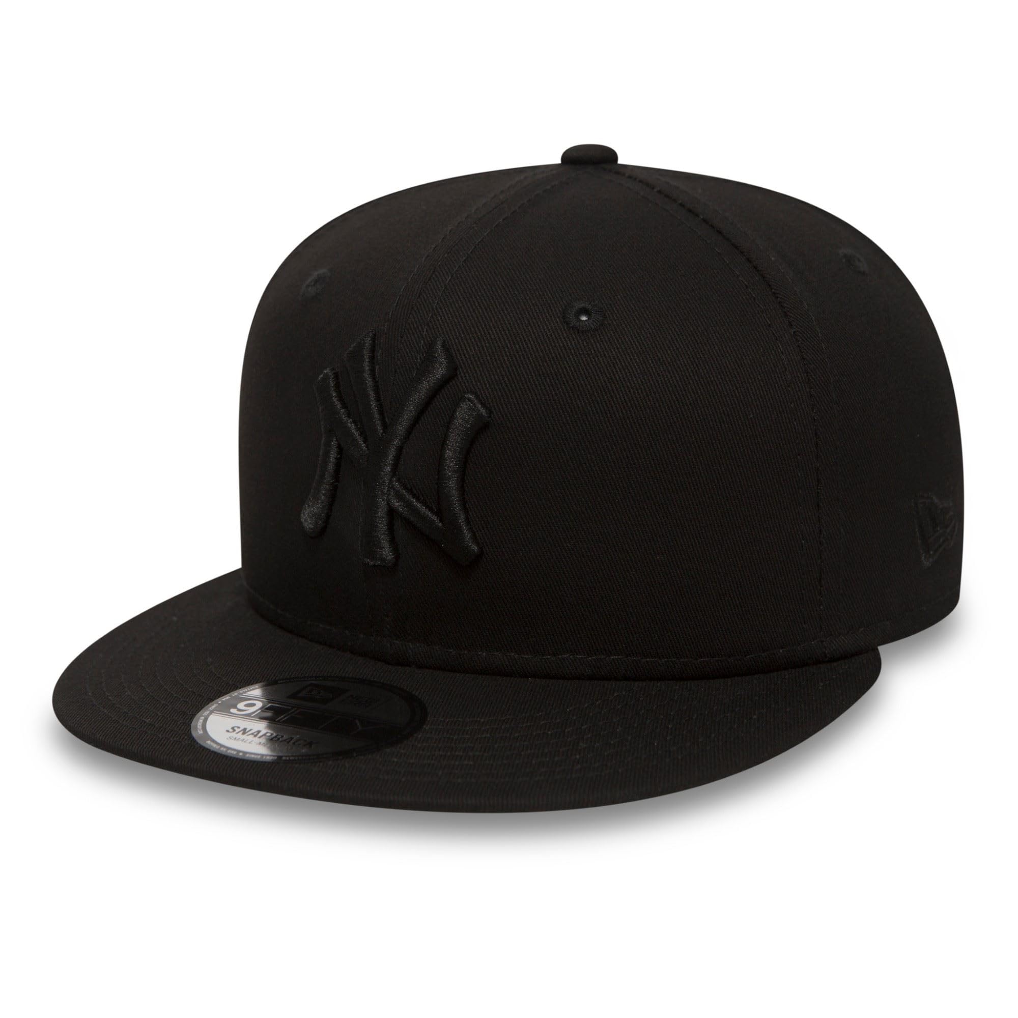 New Era New York Yankees MLB Seasonal Basic Black Verstellbare 9Fifty Snapback Cap - S-M