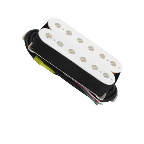 Gitarren-Tonabnehmer 1PC Keramik Humbucker Pickup E-gitarre Zubehör Pickup Hals/Brücke (Color : White bridge 14-15K)