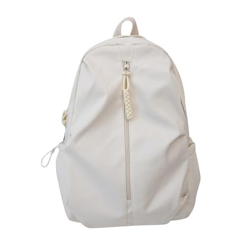 Harajuku Einfarbig Nylon Rucksack Große Kapazität Student Schultasche Reißverschluss Tasche