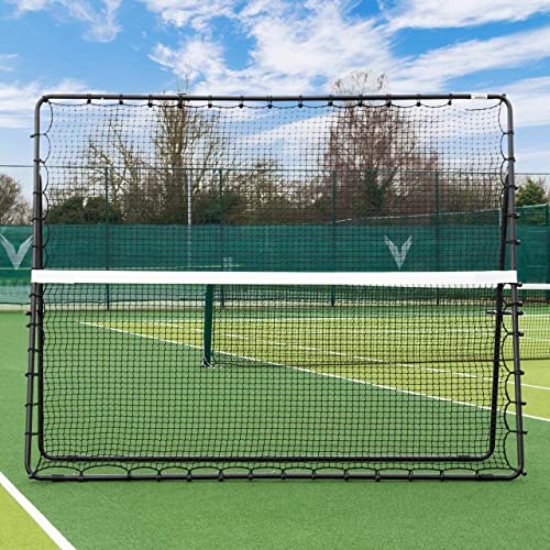 Tragbares Tennis-Trainingsnetz mit Tragetasche, freistehender Tennis-Rebounder, leicht zu montieren, Tennis-Trainings-Rebounder, für Volleyball, Tennisübungen (Größe: 2 x 2 m)