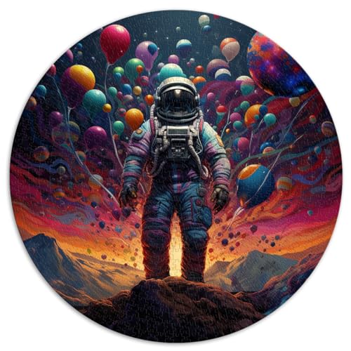 Puzzle für Erwachsene mit dem Ballon-Astronauten, 1000 Teile, 26,5 x 26,5 Zoll, Lernspielzeug, Familienspiele, Weihnachts- und Geburtstagsgeschenke, Stressabbau