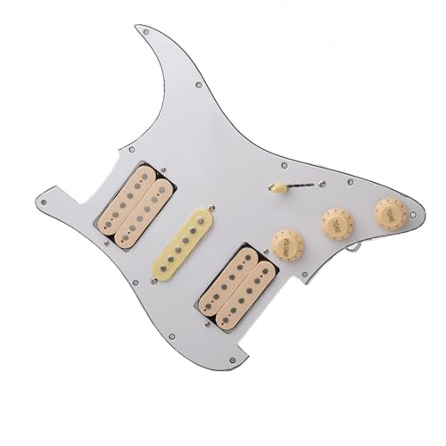 Standard-Pickguard-Tonabnehmer HSH E-Gitarren-Schlagbrett-Tonabnehmer, modische und langlebige Gitarren-Schlagbrett-Teile (Color : 3)