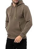 Cipo & Baxx Herren Kapuzenpullover Basic Hoodie Premium Sweatshirt Sweater CL557 Khaki L