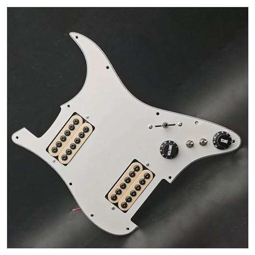 Standard-Pickguard-Tonabnehmer E-Gitarre Schlagbrett Komponente HH Humbucker Pickup Coil Splitting Schlagbrett (Color : 9)