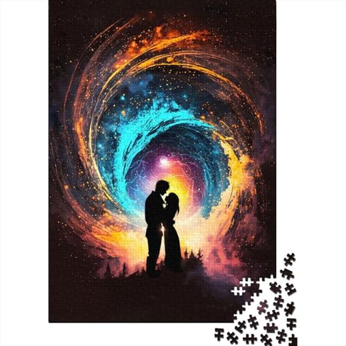 Romance of The Galaxy Holzpuzzle Puzzles für Erwachsene und Jugendliche, 500-teiliges Premium-Puzzle, Lernpuzzle, 52 x 38 cm