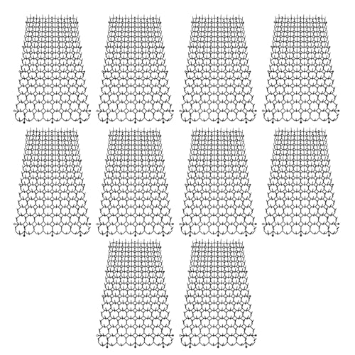 10PCS Katzenmatten Spikes Katzenstiche Pad Stachelstreifen Außenzaunschutz