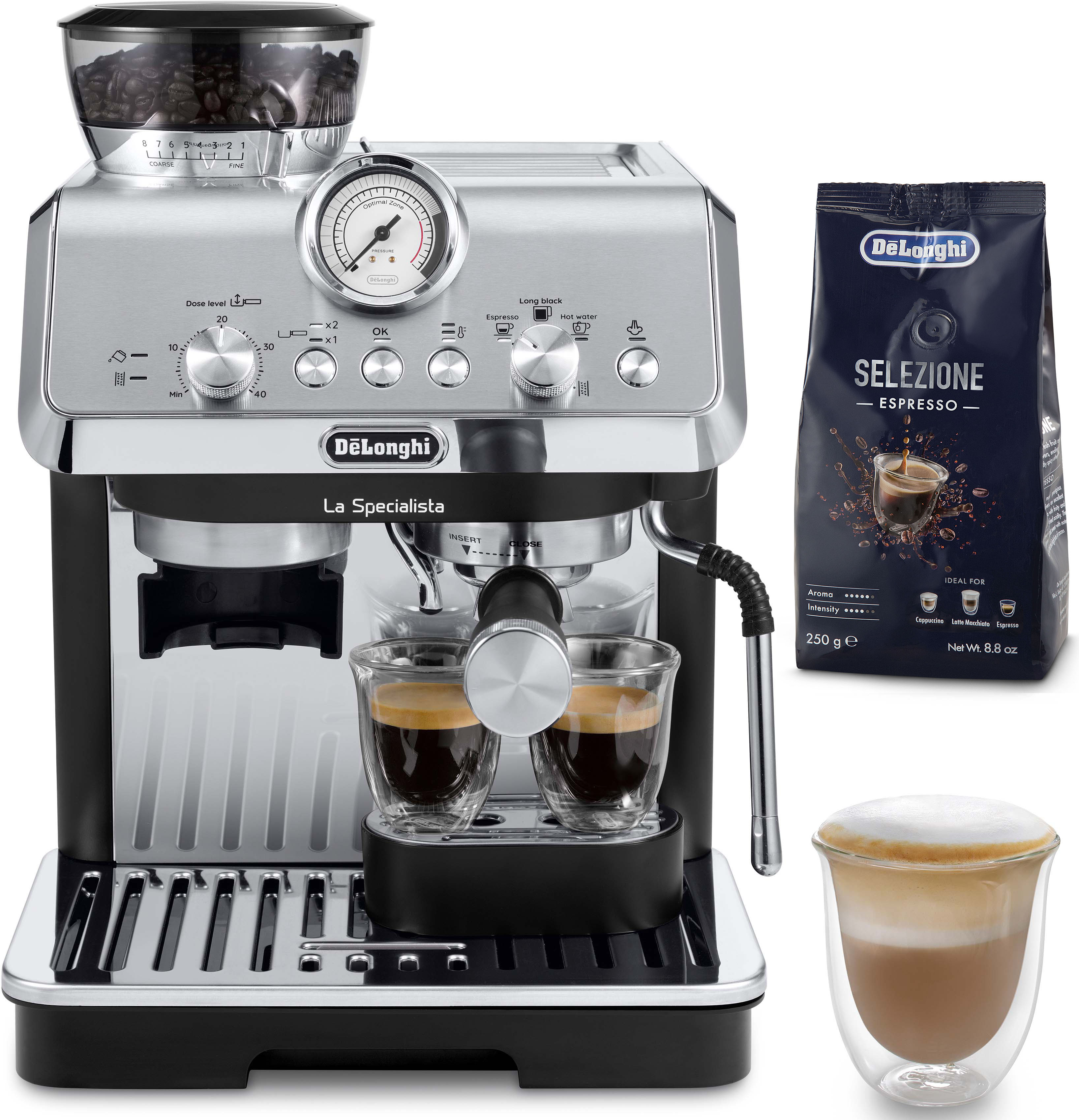 DeLonghi Espressomaschine "La Specialista Arte EC9155.MB", Siebträger, inkl. 250g Selezione Espresso im Wert von UVP € 6,49