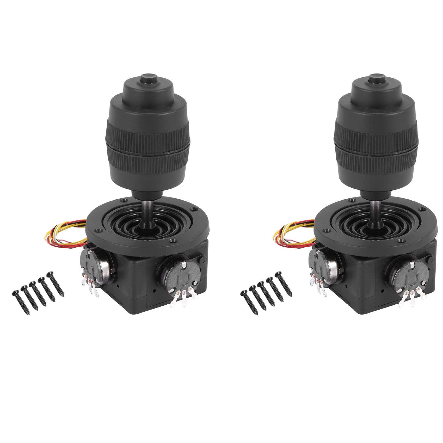 Kiudduy 2X 4-Achsen Joystick Potentiometer Tastensteuerung für -D400X-R4 10K 4D Versiegeltes Wipppotentiometer