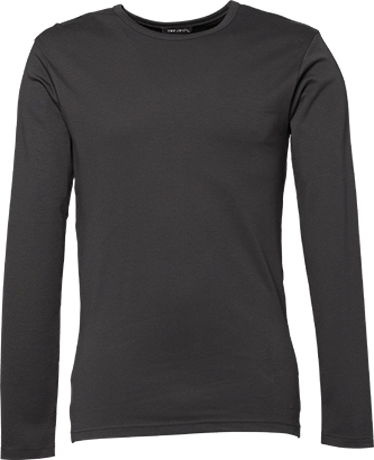 TJ530 Mens Longsleeve Interlock T-Shirt, Farbe:Dark Grey (Solid);Größen:M M,Dark Grey (Solid)