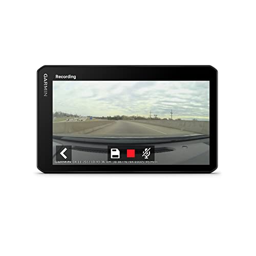 Garmin DriveCam 76 – Navigationsgerät mit integrierter Dashcam, Kollisionswarner und Spurhalteassistent. 6,95 Zoll (17,7 cm) HD-Display, 3D-EU-Karten mit Umweltzonen, Verkehrsinfos in Echtzeit