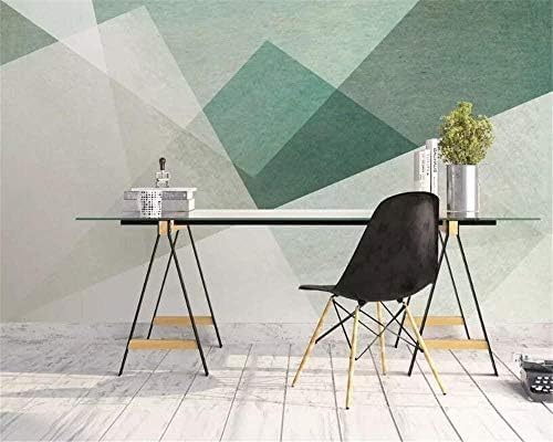 XLMING Farbe Block Fotorahmen Bunte Wand Abstrakt Geometrisch 3D Tapeten Home Esszimmer Sofa Schlafzimmer Wohnzimmer TV Hintergrund-430cm×300cm