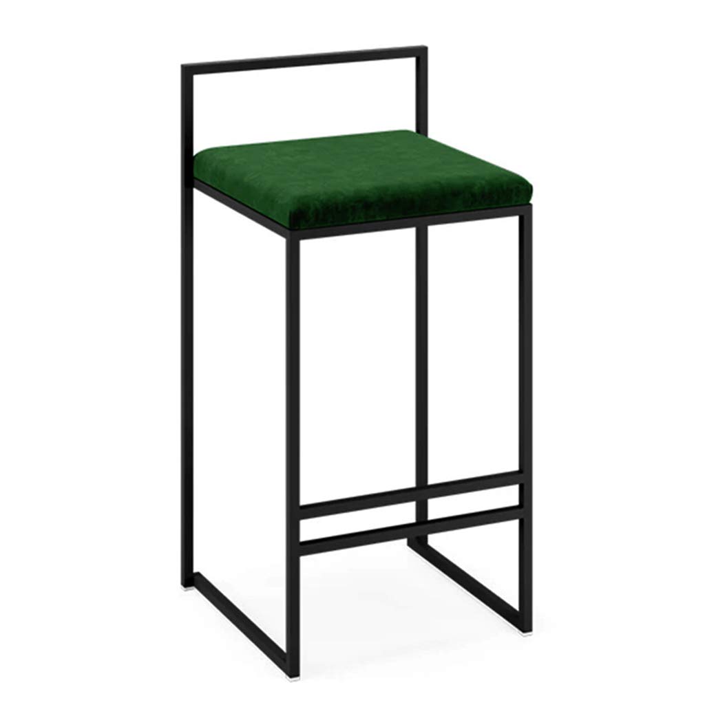 TBSZCM Barhocker Moderne Möbel Barhocker/Nordische Barstühle aus Schmiedeeisen Moderner minimalistischer Esszimmerstuhl mit Rückenlehne für Zuhause Café-Hocker, Geeignet für