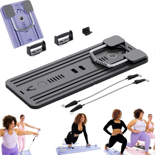 KJZQXYX Pilates-Brett, Lhanel Pilates-Brett, Pilates-Reformer-Set, Pilates-Reformer-Brett, Lhanel Pilates-Schiebe-Reformer (Black)