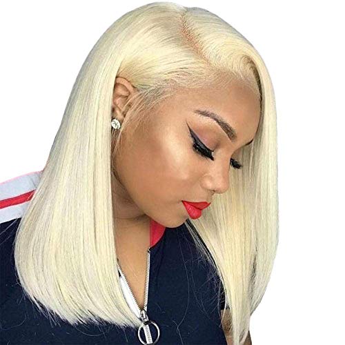 LINLINCD-4 * 13lace frontal roségold gerade welle perücke bob haar 12 zoll