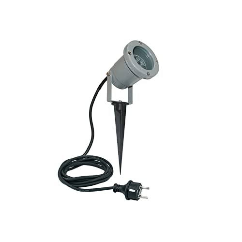 CLE NAUTILUS LED Erdspießstrahler GU10 230V max. 25W Spießstrahler mit Kabel und Schukostecker