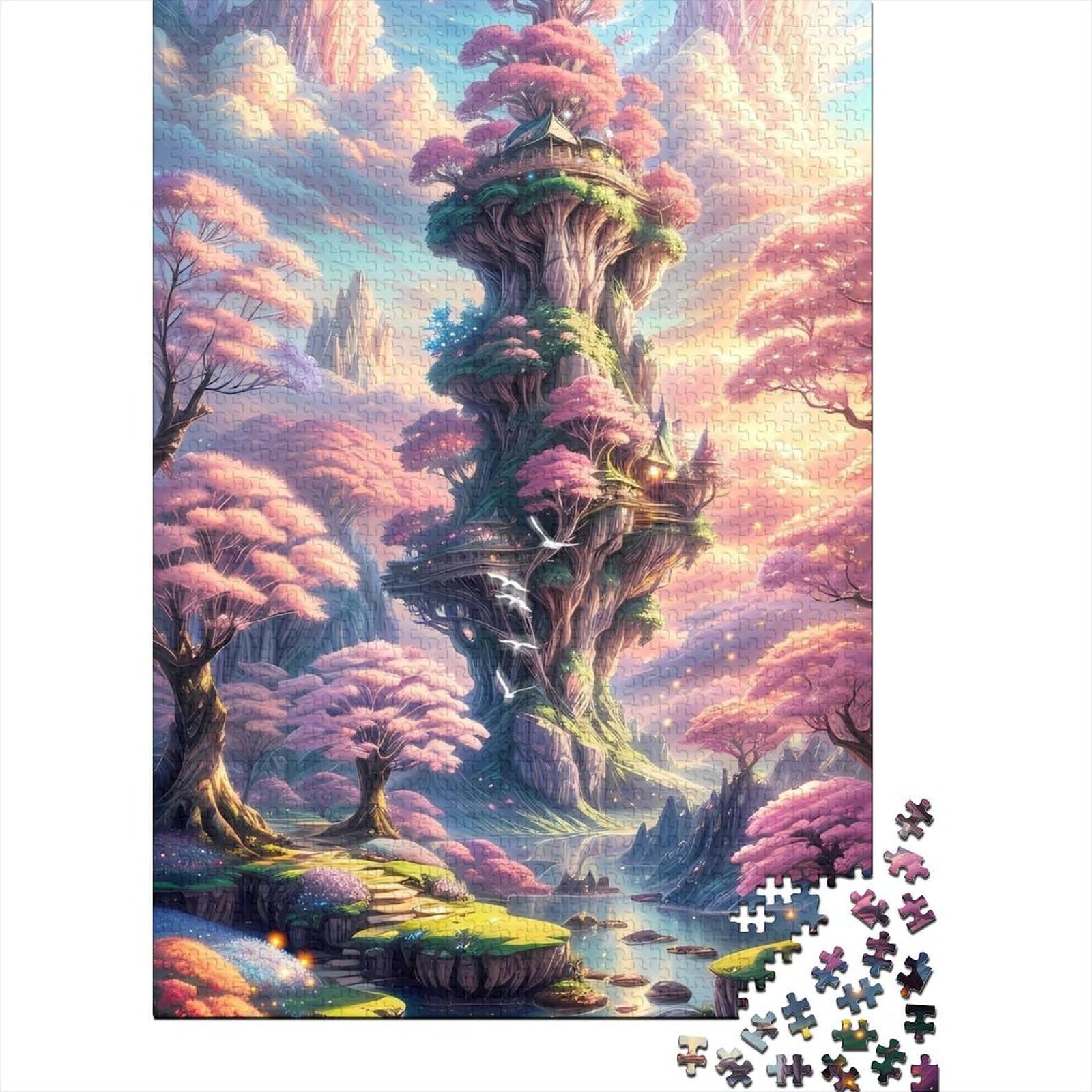 Märchenland-Puzzles, Puzzles für Erwachsene und Jugendliche, schwierige und anspruchsvolle Puzzles mit 1000 Teilen, schwierige und anspruchsvolle Puzzles mit 1000 Teilen 29,53x19,69 Zoll