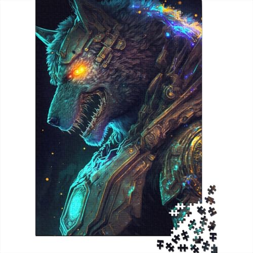 Space Marine Wolves Puzzles Puzzles für Erwachsene Teenager Erwachsenenpuzzle 1000 Teile Spielspielzeug für Erwachsene Familienpuzzle Geschenk (Größe 75x50cm)