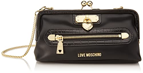 Love Moschino Damen Jc4280pp0gkd100a Schultertasche, Schwarz