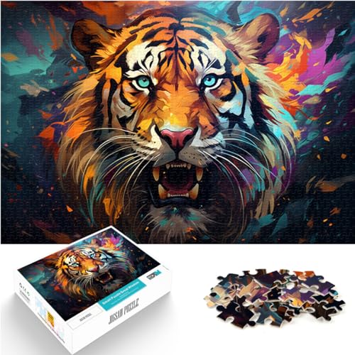 Puzzles Geschenke Spielzeug Fantasietiger 1000-teiliges Puzzle Holzpuzzle Spielzeug Puzzles Lernspiele Stressabbau Puzzles 1000 Stück (50x75cm)