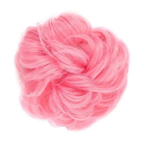 Bun Haarteile (1/2 Stück) Dutt-Pferdeschwanz-Haarverlängerungen for Frauen, Mädchen, Kinder, synthetische lockige Donut-Chignon-Haarteile, elastisches Haarband, Hochsteckfrisur, Chignon, flauschiges,