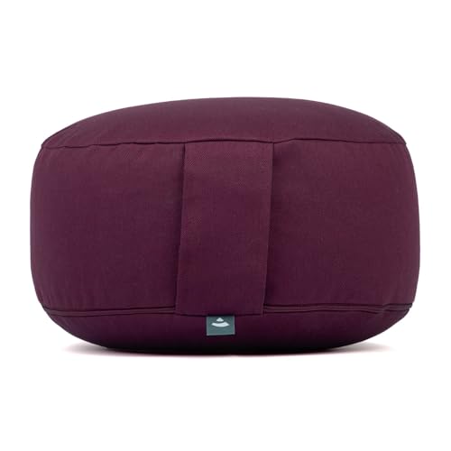 Bodhi Meditationskissen Rondo ECO Dinkel, aubergine