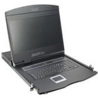 Digitus Modulare Konsole 48,30cm (19),16-port Modulare Konsole mit 48,30cm (19) TFT (48,3cm),, 16 Port KVM und Touchpad, deutsche Tastatur RAL 9005 - schwarz (DS-72211-3GE)