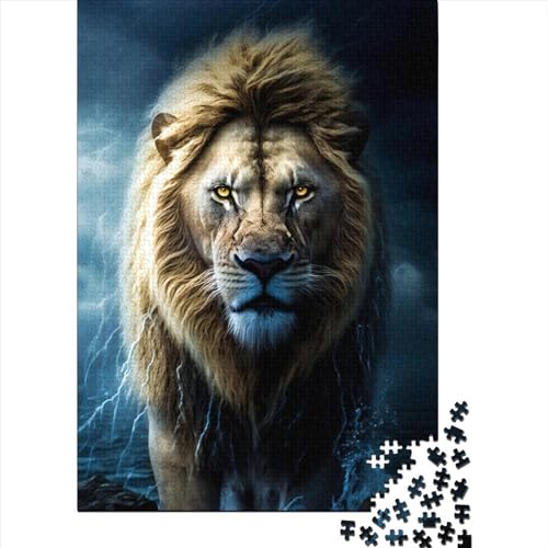 Storm Lions Puzzle für Erwachsene, 500 Holzpuzzles, Puzzles für Erwachsene, Teenager, Puzzles für Erwachsene, Lernspiel, Herausforderungsspielzeug, 52 x 38 cm