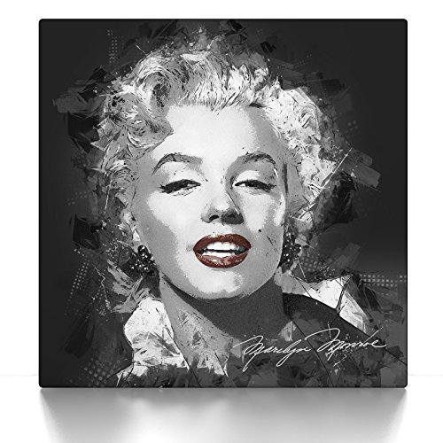 CanvasArts Marilyn Monroe Street Art - Leinwand Bild - Modern Art (40 x 40 cm, Leinwand auf Keilrahmen, Marilyn Monroe)