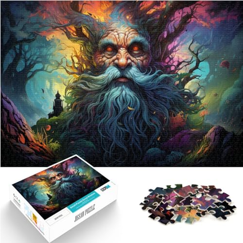 Puzzle-Geschenk, Farbe, Fantasie, alter Mann, 500 große Teile, Puzzle für Erwachsene, jedes Teil ist einzigartig – anspruchsvolles, unterhaltsames Familienspiel, 500 Teile (38 x 52 cm)