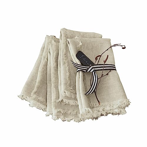 LOBERON Serviette 4er Set Largo, leinen