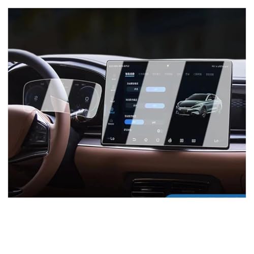 IMMLSX Für BYD Für Han EV 2022 15,6 Zoll LCD-Autoradio GPS-Navigation Gehärtetes Glas Und Armaturenbrett-Bildschirmfolie Navigation Schutzfolie Navigations-Displayschutz(GPS AND Dashboard)