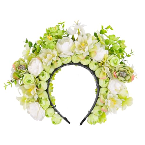 Eleganter Haarreif in Blumenform für Mädchen und Frauen, Fotografie, Stirnband, Hochzeit, Party, Braut, realistisches Blumen-Stirnband