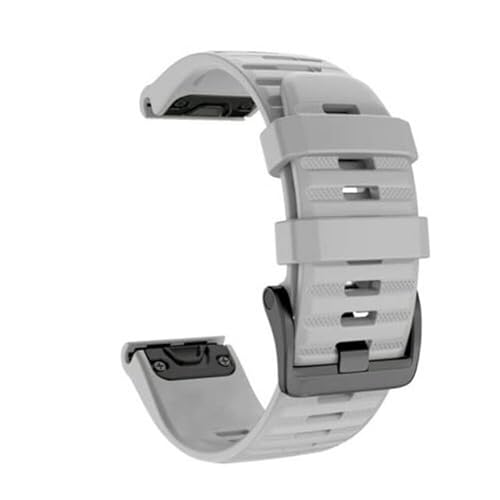 OPKDE Silikon-Uhrenarmband für Garmin Fenix 6X 6 6S Pro Watch, Schnellverschluss, einfache Passform, Armband für Fenix 5X 5 Plus 3 3HR, 26 mm, Achat