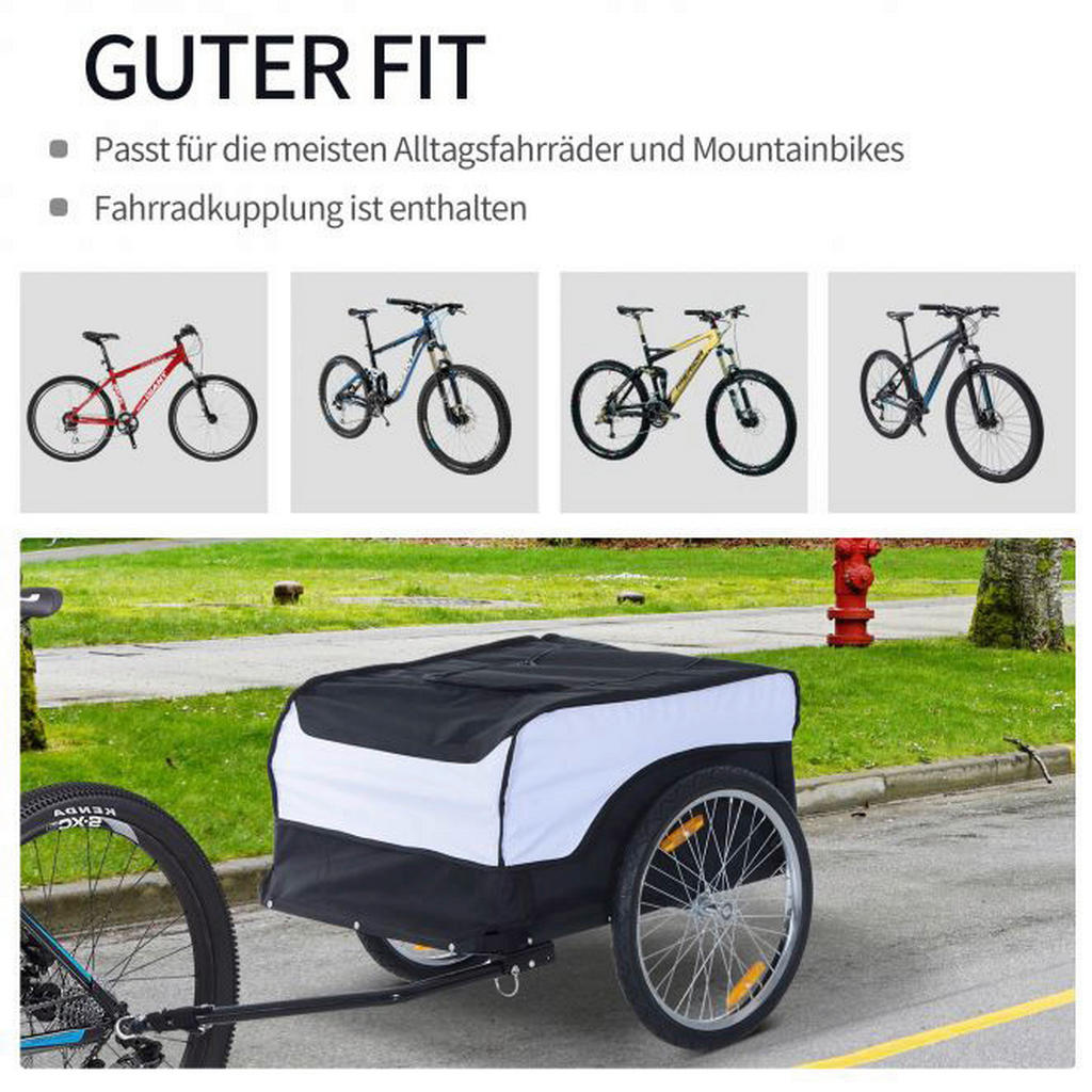 HOMCOM Transportanhänger fürs Fahrrad 3