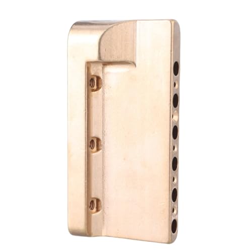 Gitarren-Tremolo-Brückenblock, Ersatz, professionelle E-Gitarre, Messingblock für Gitarrensteg, 6 mm Löcher