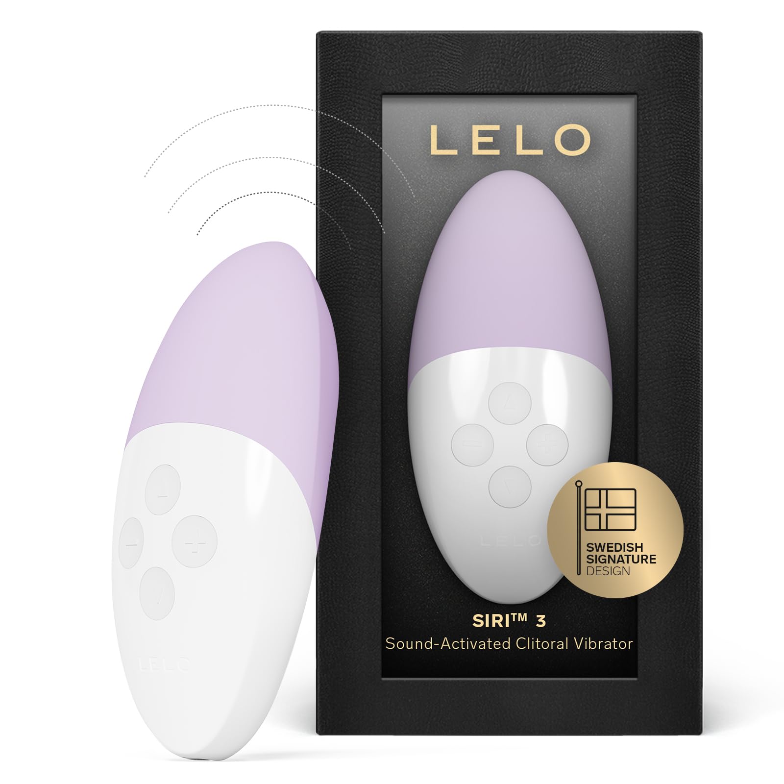 LELO SIRI 3 Mini Vibration für Frauen mit SoundSense-Technologie, Minivibrator, Mini-Vibratoren mit 8 Lusteinstellungen, Vibrator Klitoris, Vibratorensets für Frauen Leise, Auflegevibrator, Lavender