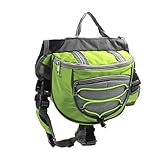 Rysmliuhan Shop Hundetasche Hunderucksack Hunderucksack Hundereisetasche Hundecampingzubehör Hundegehzubehör Haustier Tasche für Hund Verstellbarer Hunderucksack Green,l