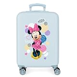 Disney Love Minnie Kabinenkoffer Rosa 37x55x20 cms Hartschalen ABS Kombinationsschloss 32L 2,5Kgs 4 Doppelräder Handgepäck Blau