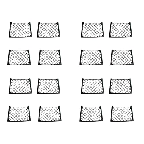 SICOSALT 16 STÜCKE Große Elastische Netz Aufbewahrung Zeitschriften Halter Rack Auto/Wohnwagen/Wohnmobil/Boot Camping Zubehör