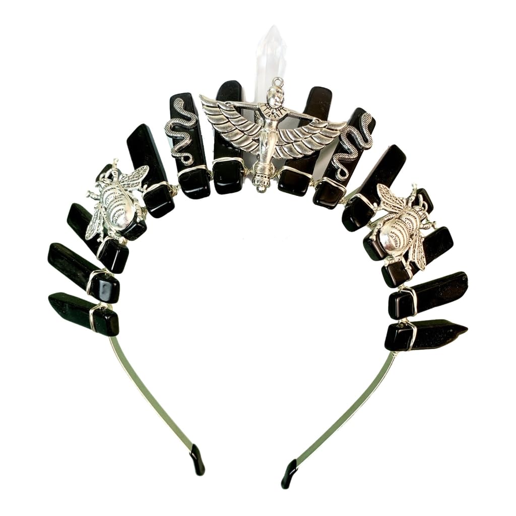 Bottone Kristallkrone, Stirnband, handgefertigt, Tiaras, Stirnband für Damen, Hochzeit und Partys, Braut-Haar-Accessoires