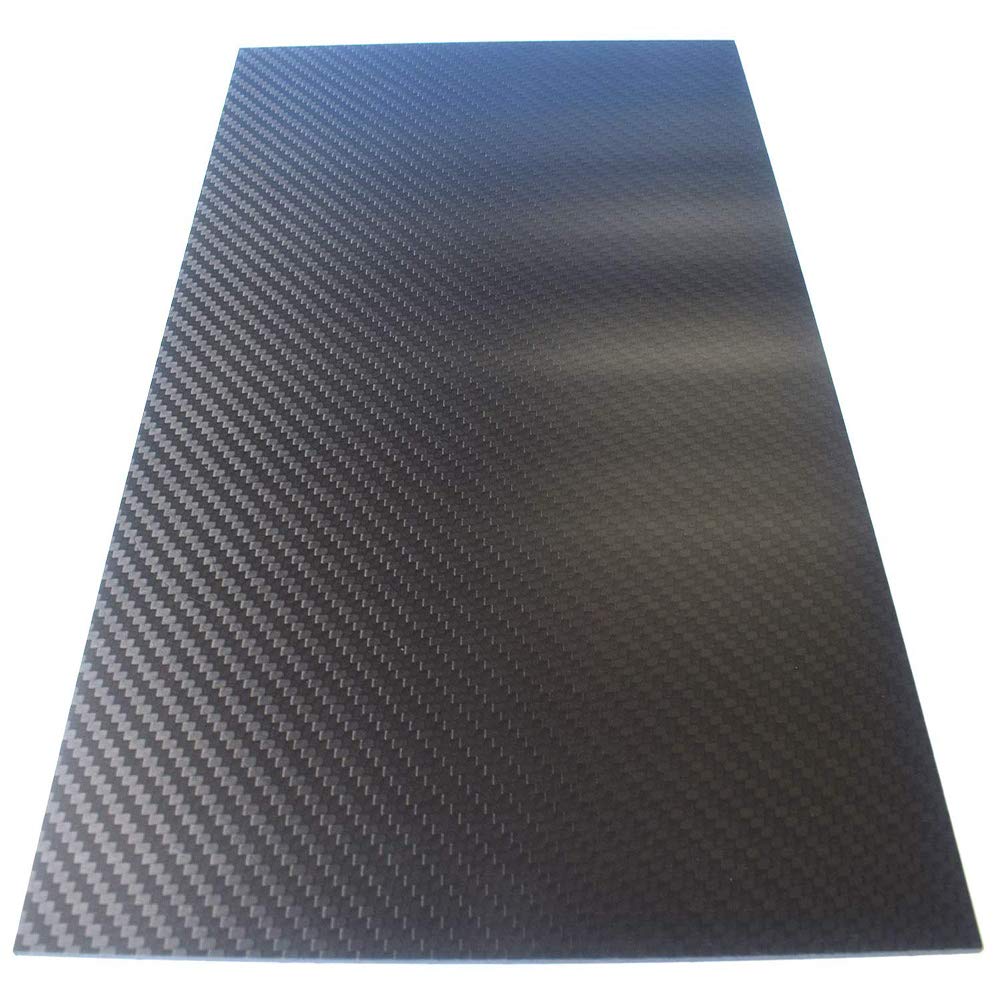 BAIWANLIN 3K Kohlefaser Platte Karbon Carbonfaserplatten Laminatplatte Schwarz Hoher Härte Twill Matt für Drohnenrahmen Dicke:6mm,300mm*400mm