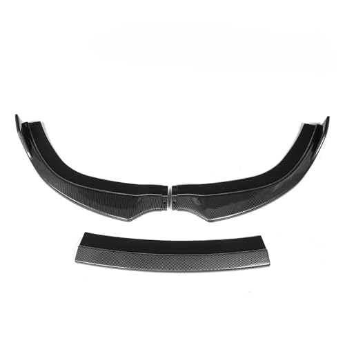 Splitter Auto Front Stoßstange Lip Splitter Spoiler Diffusor Schutz Für Chrysler 300 Für SRT8 2012 2013 2014 Carbon Fiber Look Schwarz ABS Kit Frontlippe(Kohlefaser-Optik)