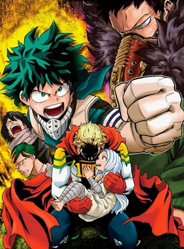 HfmQuisutron Holzpuzzle 1000 Teile Battle Adventure Anime Bakugou My Academy Character Poster Fposter Holz Für Erwachsene Kinder Spiele Lernspielzeug Df89Zq