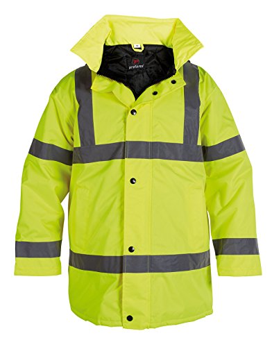 ProForce Bauunternehmer-Warnschutzmantel, Klasse 3, Warnschutzjacke, Gelb oder Orange, gelb, XL