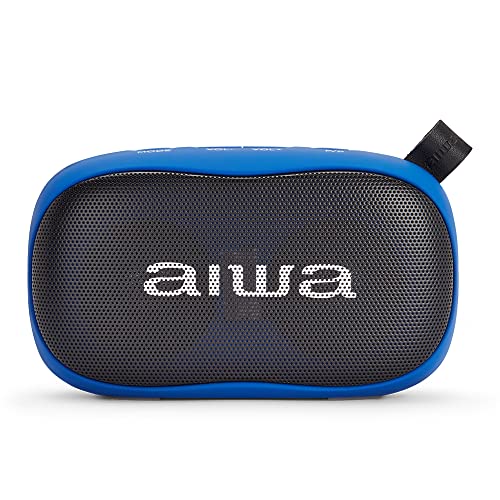 AIWA BS-110BL Tragbarer Lautsprecher, Blau, Bluetooth