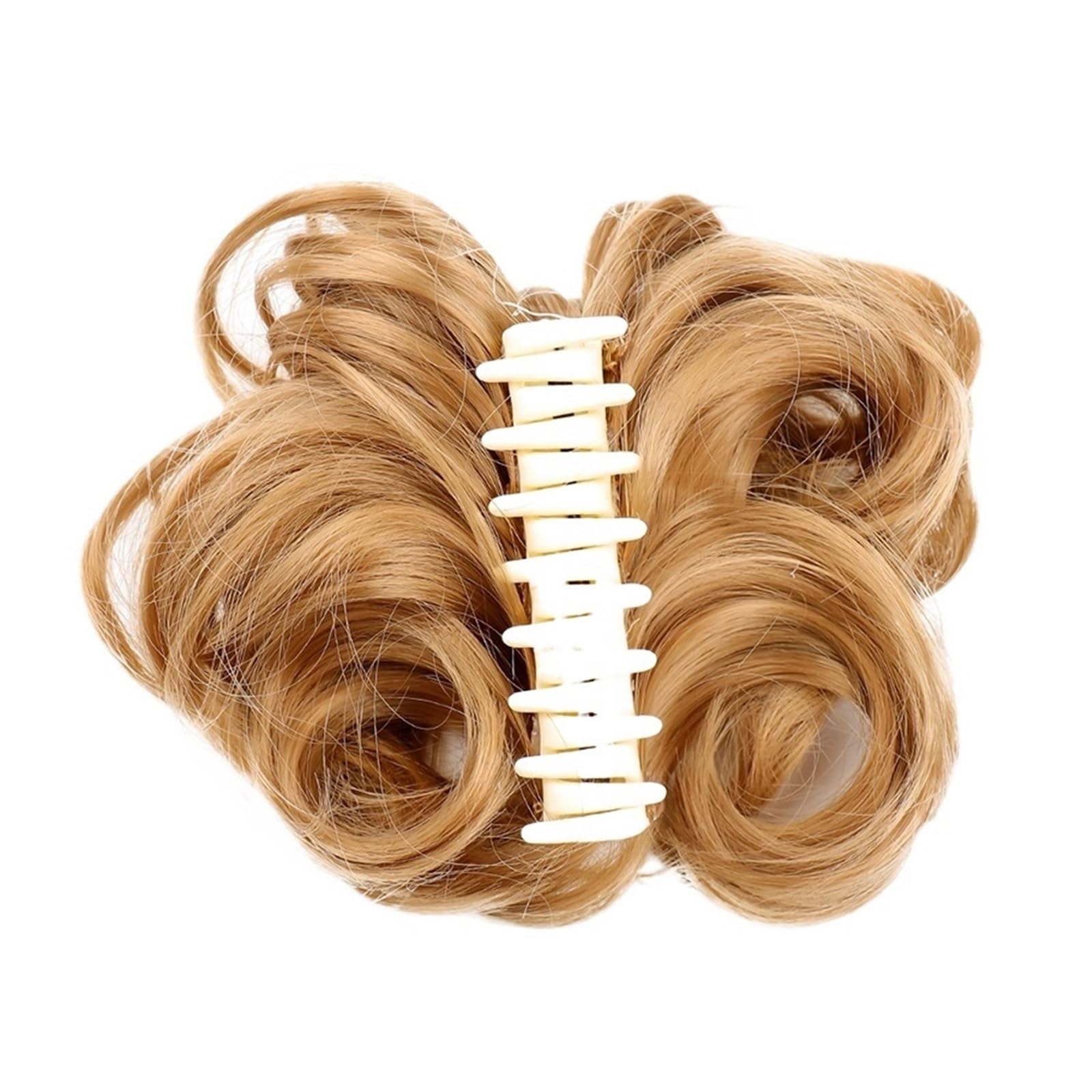 Haarknoten Damen-Haarknoten, synthetische Bänder, kurze, lockige Chignon-Haarnadeln, Krallen-in-Haarteile for künstliches Kunsthaar, Haargummi, Schwarzbraun Haarknoten-Haarteil für Frauen(1pcs-06)