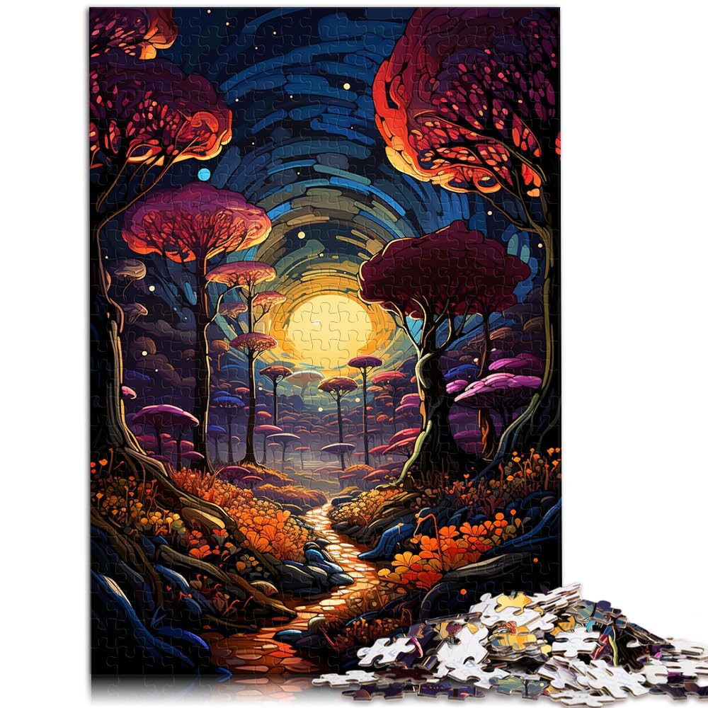 Puzzles für Fantasy Magic Jungle, 1000-teiliges Puzzle für Erwachsene, Holzpuzzle zum Stressabbau, schwierige Herausforderung, 1000 Teile (50 x 75 cm)