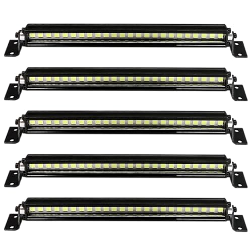 Uhidka 5X RC Auto Dach Leuchte 24 LED Licht Leiste für 1/10 RC Crawler Axial SCX10 90046 90060 SCX24 JK Karosserie