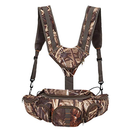 Torribala Jagd Camo GüRtel Tasche mit Gurt HüFt Tasche Tasche mit Schulter Gurten zum Klettern Wandern Camping Reisen